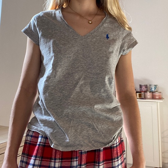 grey polo v neck - Picture 1 of 1